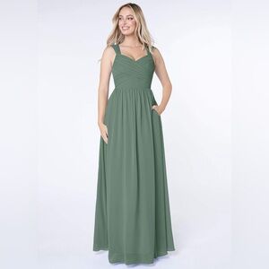 Never worn bridesmaid dress- AZAZIE RAINE pewter